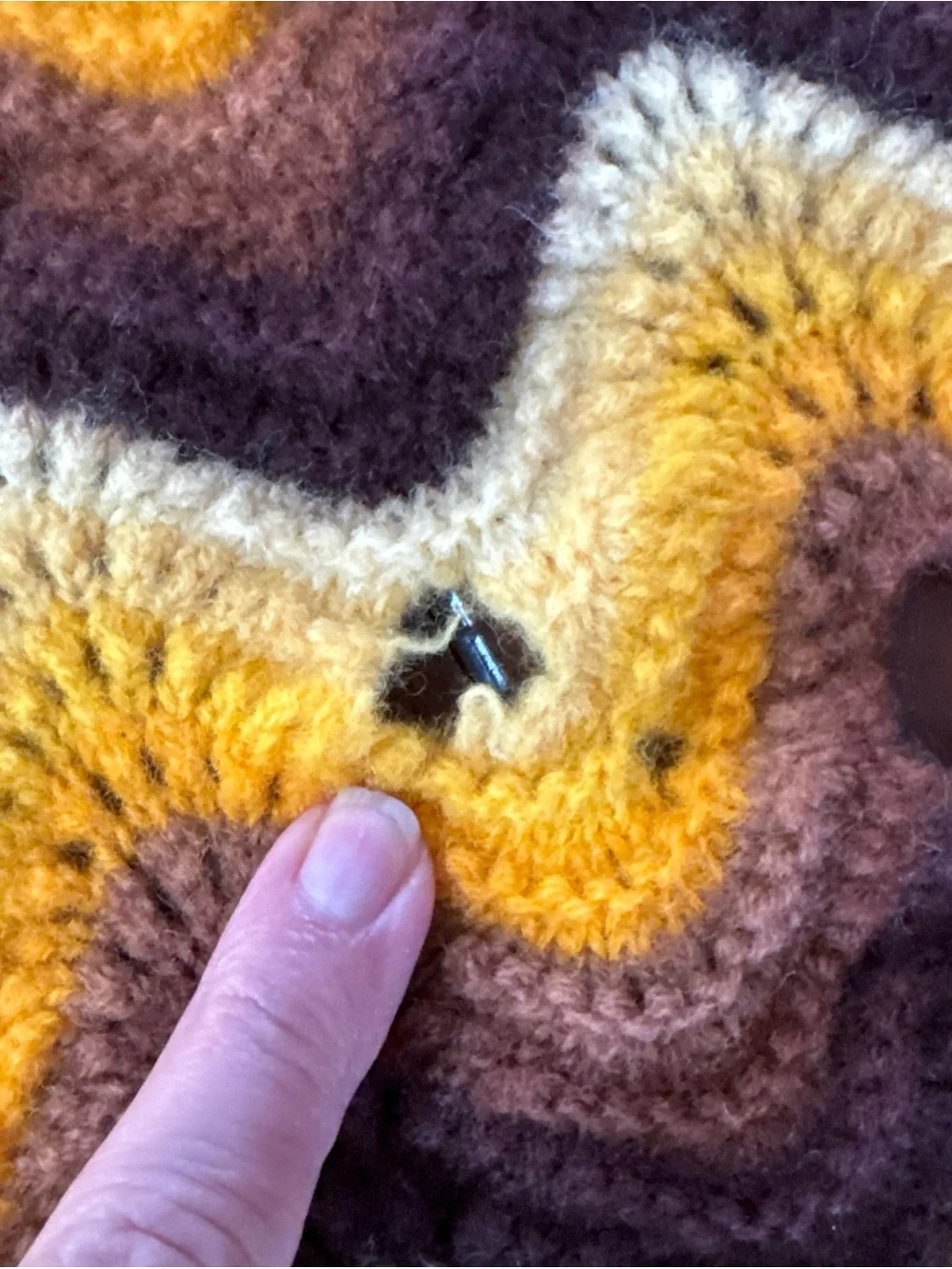 Chevron Wave Throw Blanket in Yellow and Brown - Cozy Accent Throw